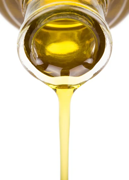 Olej wylewający się z butelki — Zdjęcie stockowe