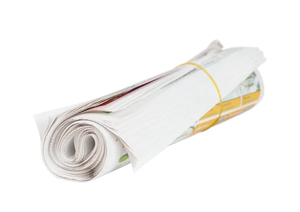 Roll of newspapers. — Stock Photo, Image