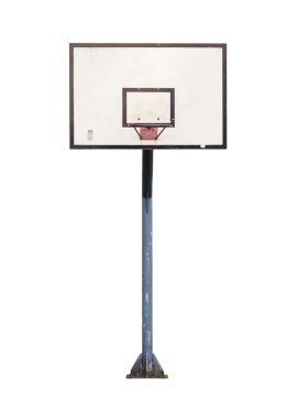 Basketbol çember üzerinde beyaz