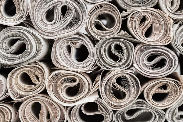 Rolls of newspapers. — Stock Photo, Image