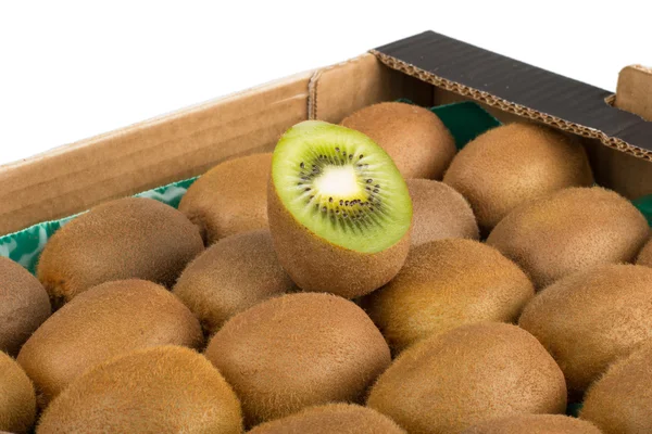 Green and yellow kiwi — Stock Photo, Image