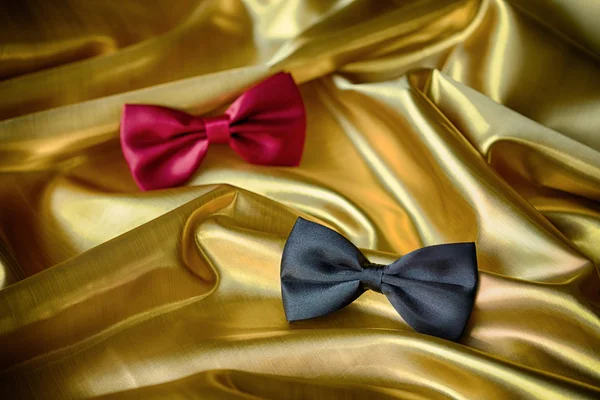 Red and black bow ties — Stock Photo, Image