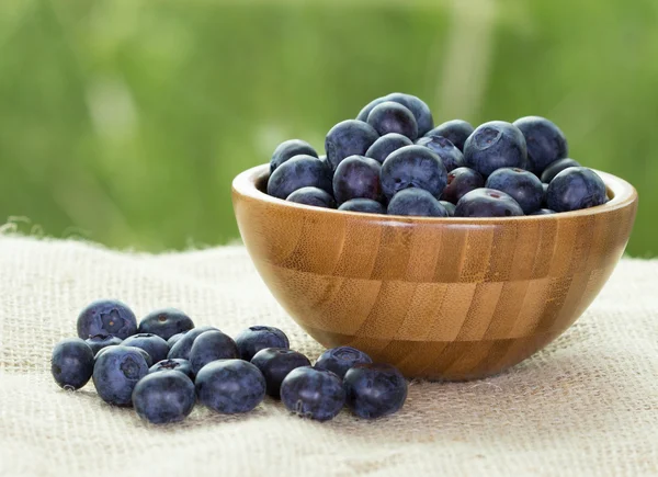 Blaubeeren in einer Schüssel — Stockfoto