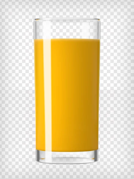 Jus d'orange dans un verre — Image vectorielle