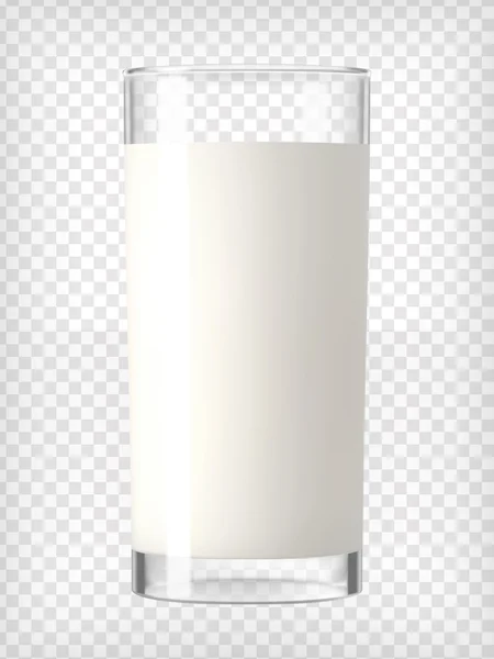 우유 한 컵 — 스톡 벡터