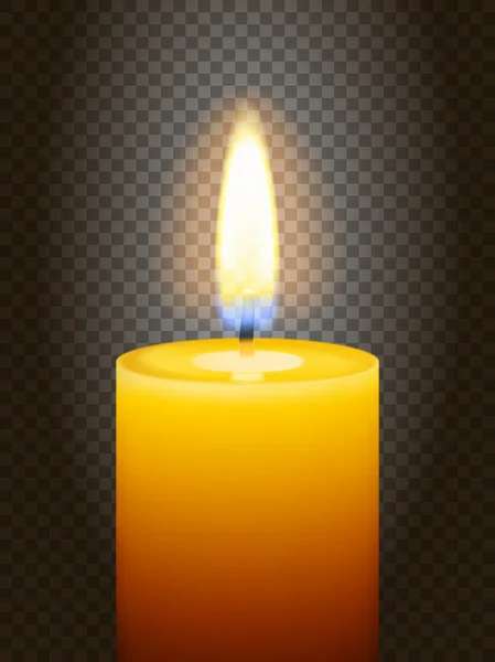 Зажженная свеча — стоковый вектор