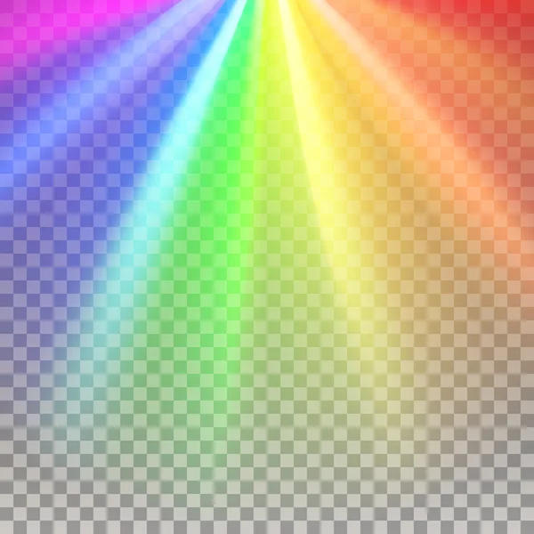 Rainbow rays element — Stock Vector