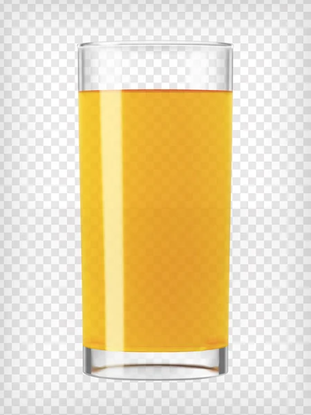 Jus d'orange dans un verre — Image vectorielle