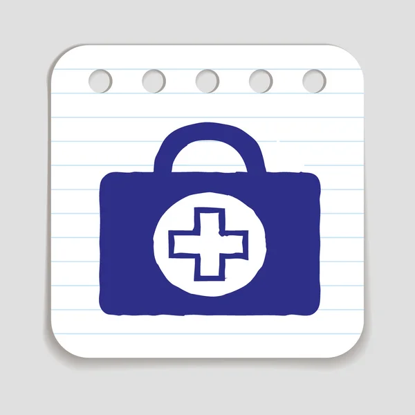 Doodle Doctors Icono de bolsa — Archivo Imágenes Vectoriales