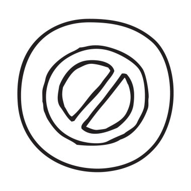 Doodle yasağı simgesi.