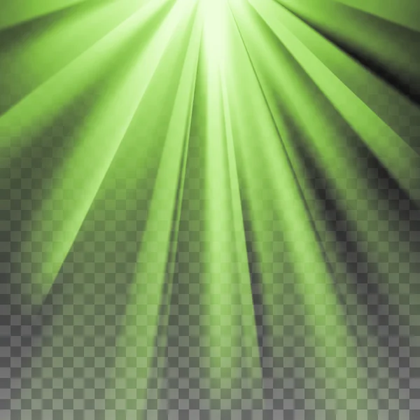 Rayons verts flare — Image vectorielle