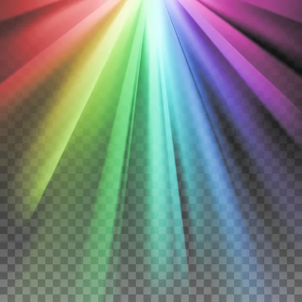Rainbow rays element — Stock Vector