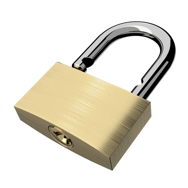 Open lock isolated — Stock Photo, Image