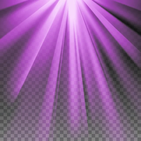 Purple flare rays — Stock Vector