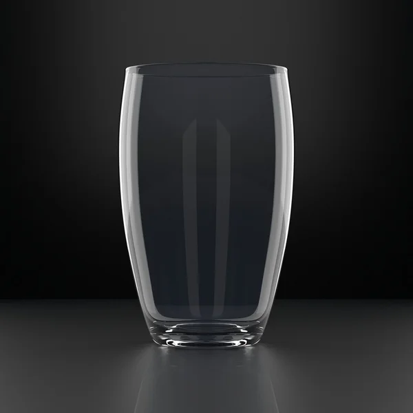 Water Glass on Black — Stock Photo, Image