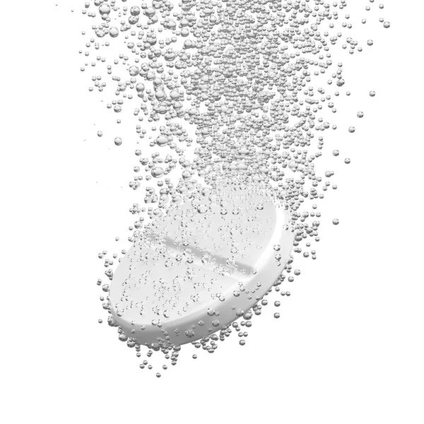 Effervescent tablet dissolbving — Stock Photo, Image