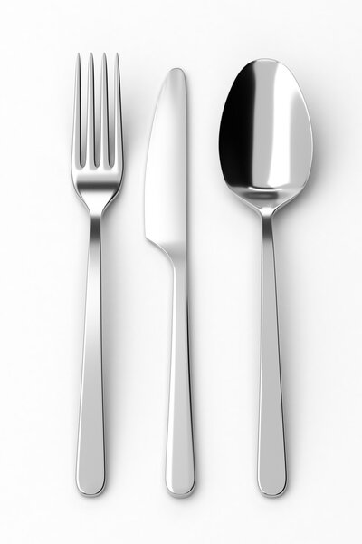 Fork, spoon and knife