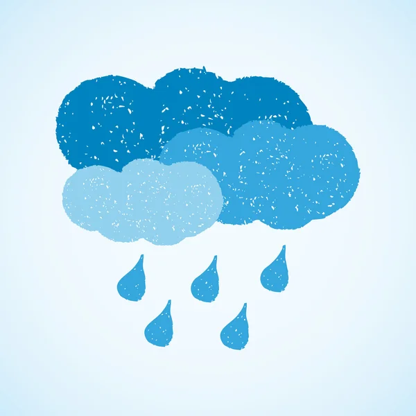 Погода темні хмари і дощweather forecast — стоковий вектор
