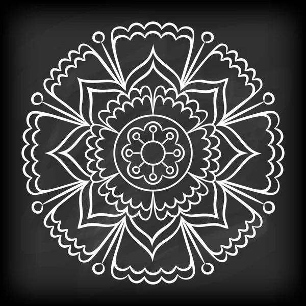 Doodle Mandala bloem — Stockvector