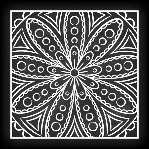 Doodle Mandala bloem — Stockvector