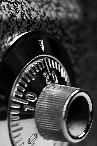 Combination lock close up