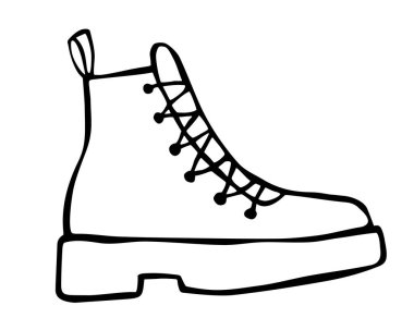 Çizmeli kovboy çizmeleri, sanat tarzında çizilmiş.