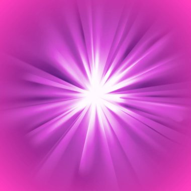 Glowing light violet burst on pink background clipart