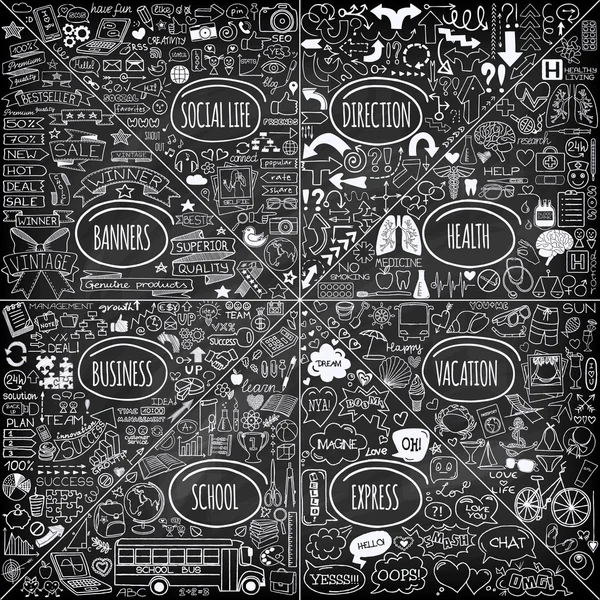 doodle simgeler kümesi Mega.