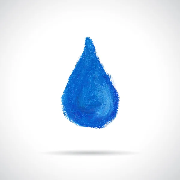 Blue water drop icon — Stock Vector