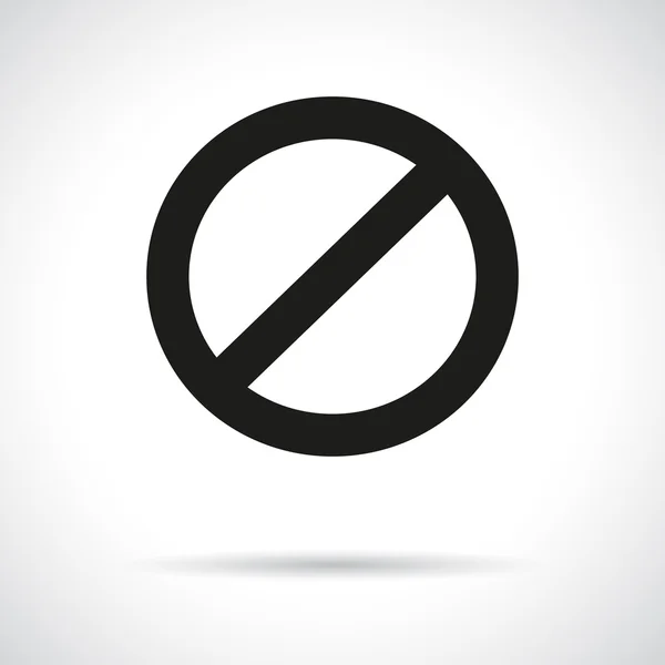 Símbolo de prohibición — Archivo Imágenes Vectoriales