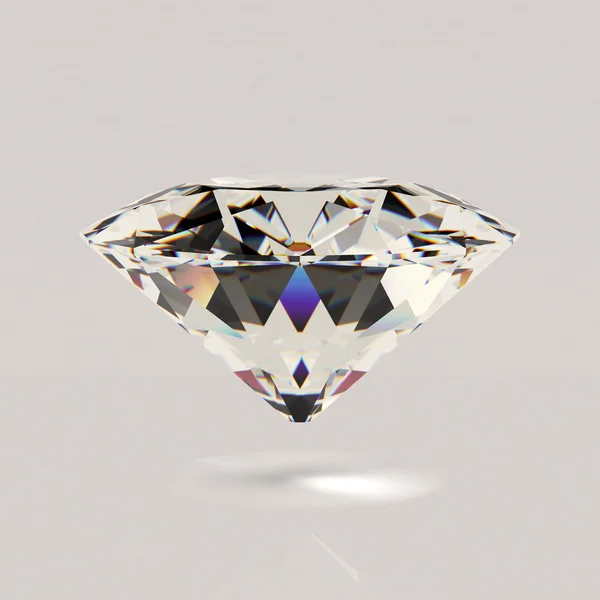 Shiny white diamond — Stock Photo, Image
