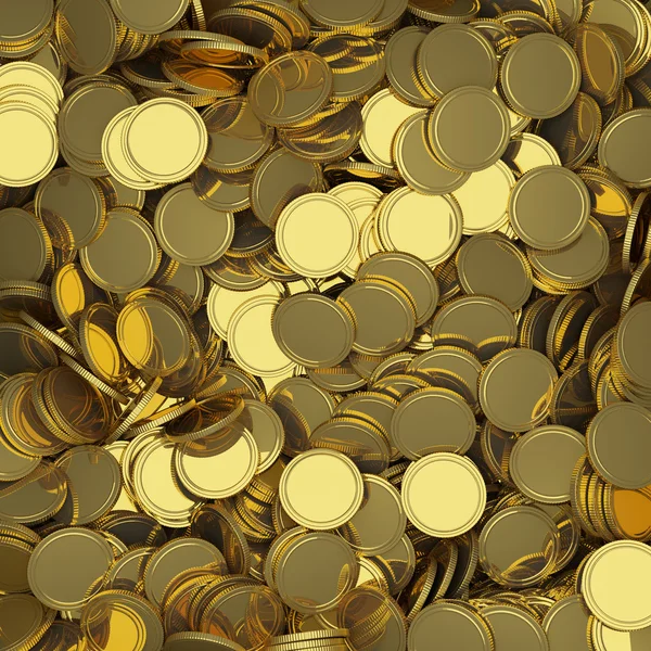 黄金のコインの背景 — ストック写真