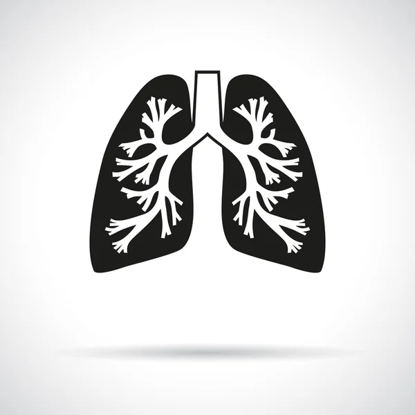 Icono de pulmones . — Archivo Imágenes Vectoriales