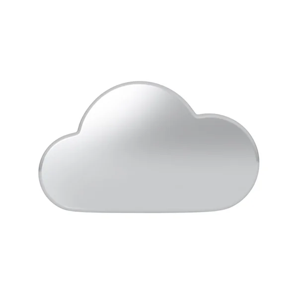 Nube de plata . — Vector de stock