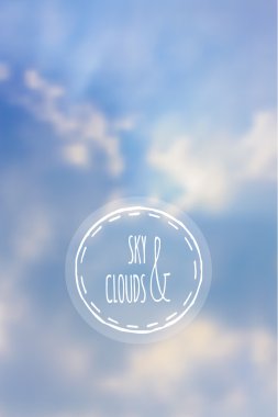 Gökyüzü ve bulutlar görüntü ile.