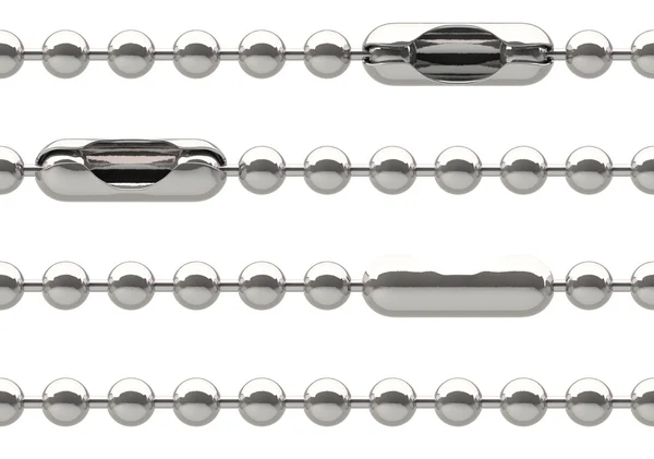 Seamless silver chain — Stock Photo, Image