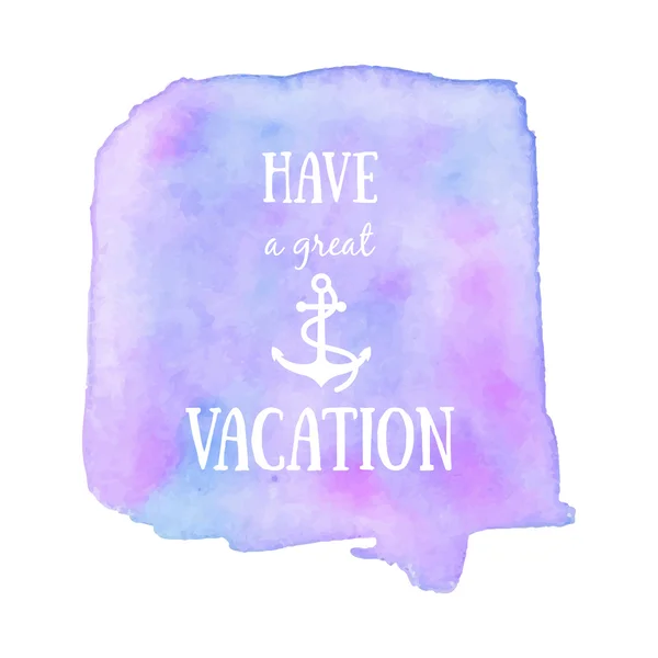 Avoir une affiche de très belles vacances. — Image vectorielle