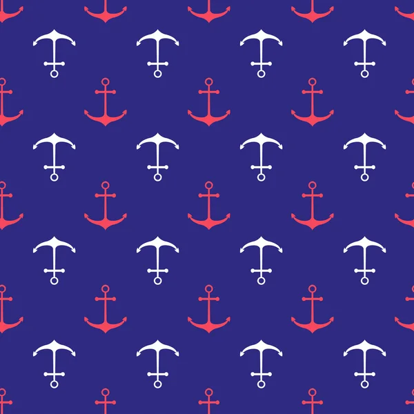 Seamless nautical pattern — Stock Vector