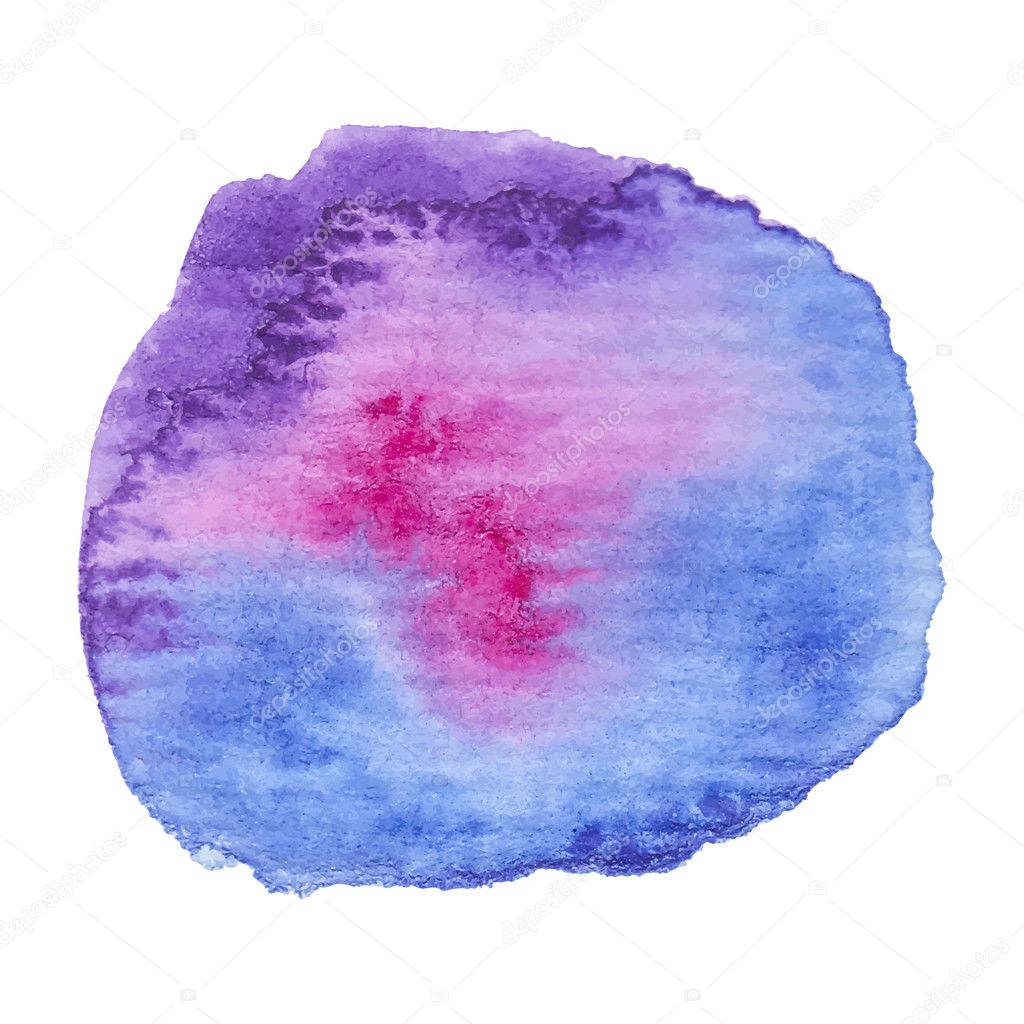 Hand painted watercolor blob.