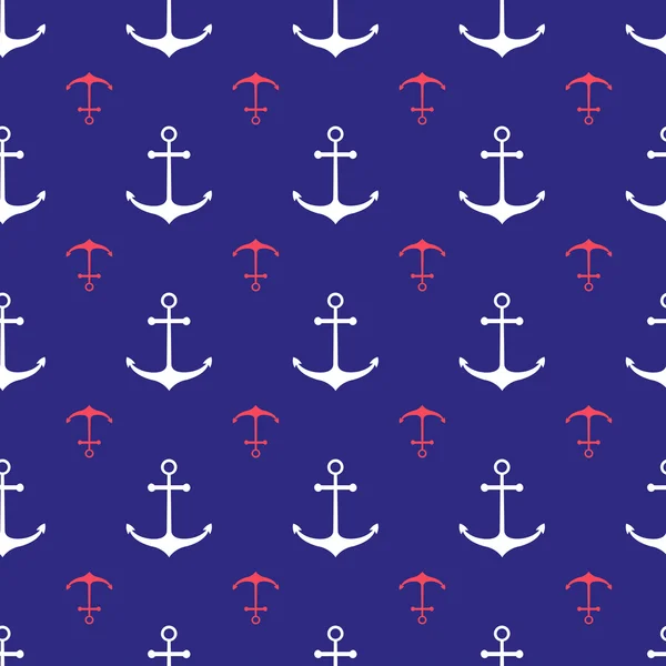 Seamless nautical pattern — Stock Vector