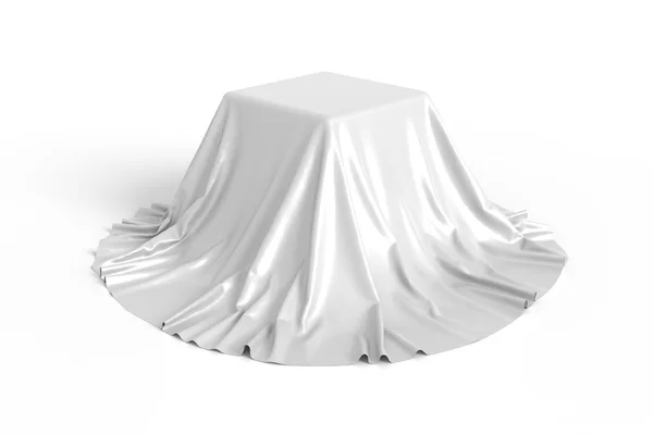 Box covered with white fabric. — Stock Photo, Image