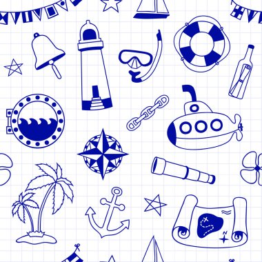 kesintisiz deniz desen.