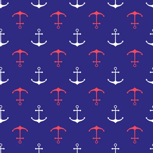 Seamless nautical pattern — Stock Vector