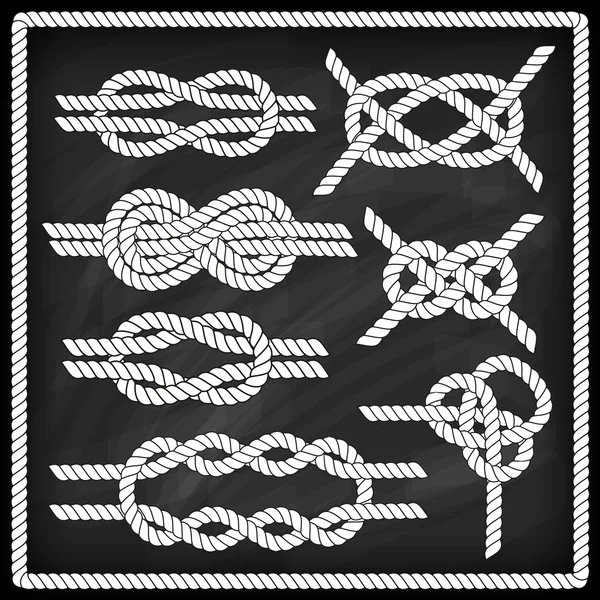 Sailor knot set. — Stock Vector