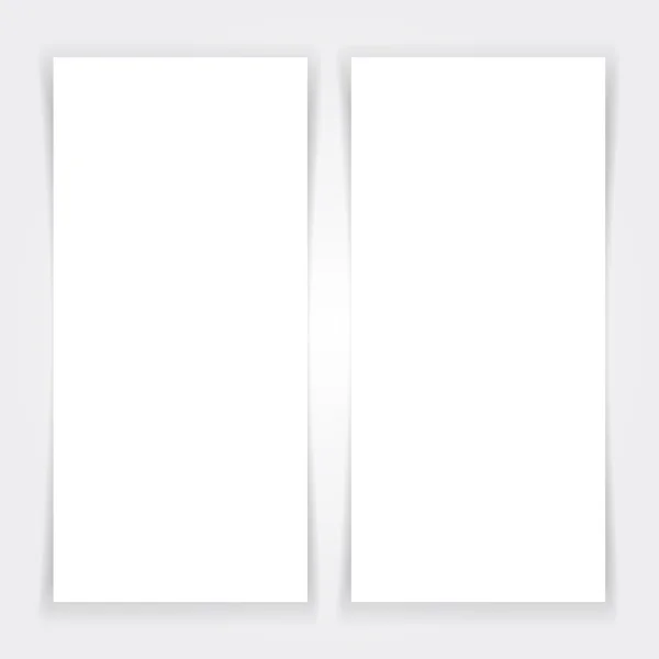 Blank banners mock up set. — Stock Vector