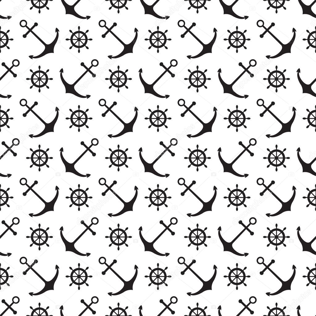 Seamless nautical pattern