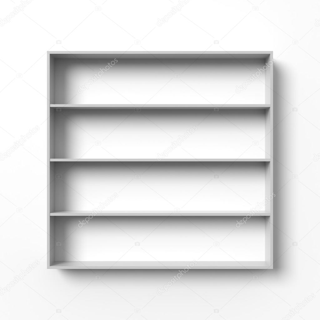 Blank shelves