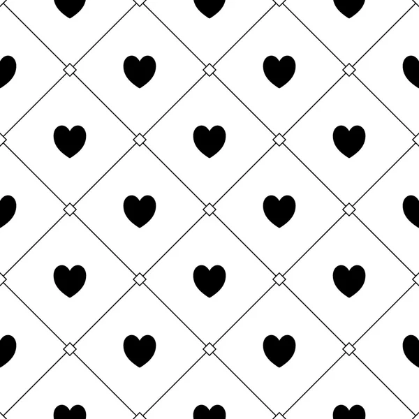 Seamless hearts pattern — Stock Vector