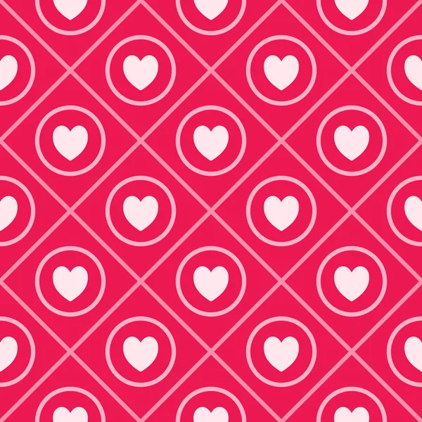 Seamless hearts pattern — Stock Vector