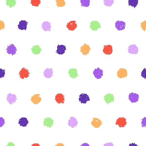 Polka dot naadloos patroon. — Stockvector